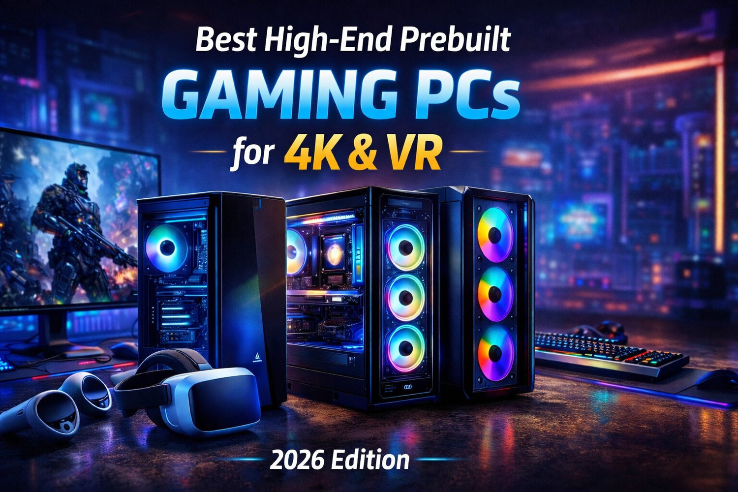 Best High-End Prebuilt Gaming PCs for 4K & VR 2026 Edition