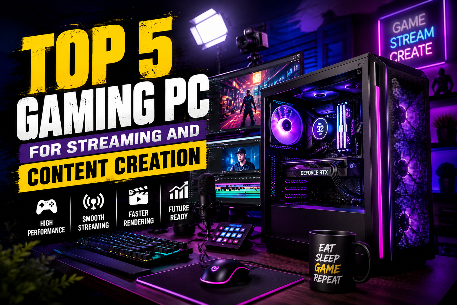 Top 5 Gaming PC for Streaming and Content Creation