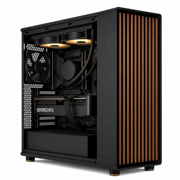 IONZ Gaming PC - Fractal Design North XL Tempered Glass Black Charcoal, Ryzen 7 9800X3D, Nvidia RTX 5080, 32GB DDR5 RAM, 1TB NVMe SSD, Windows 11, 850W 80+ PSU Black