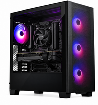IONZ Gaming Desktop PC - Phantek XT PRO ULTRA Black, Ryzen 5 5600, Nvidia RTX 5060 8GB, 16GB DDR4 RAM, 1TB NVMe SSD, Air Cooled CPU, 600W 80+ PSU, Windows 11 - Phantek XT PRO ULTRA Black