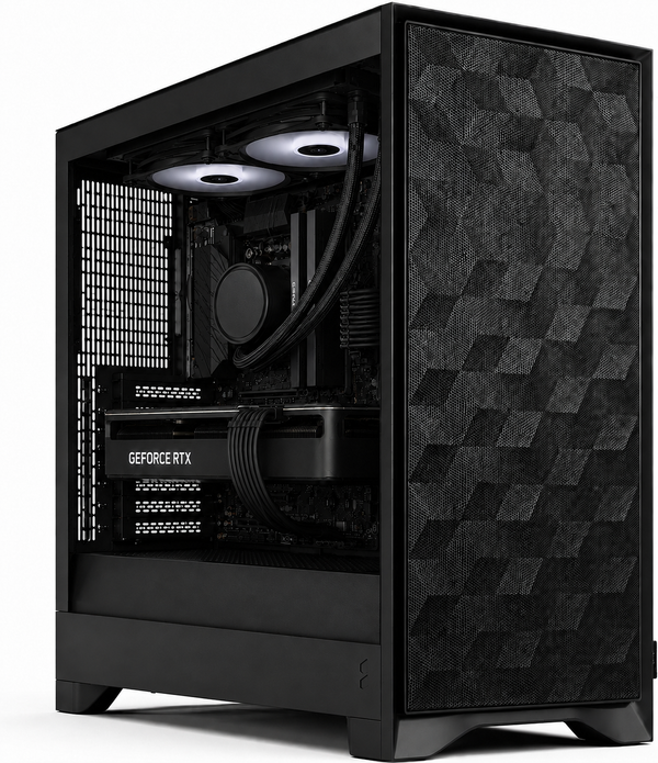 IONZ Gaming PC - Fractal Design Air 2 Pop Black Solid, Ryzen 7 9800X3D, Nvidia RTX 5080, 32GB DDR5 RAM, 1TB NVMe SSD, Windows 11, 850W 80+ PSU Black