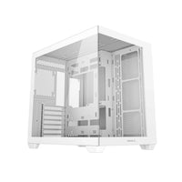 DeepCool CG530 Dual-Chamber Computer Case, Tempered Glass Panels, Advanced Cooling Support, Exceptional Cable Management, White