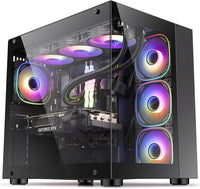 IONZ Gaming Desktop PC, Ryzen 7 9800X3D, GeForce RTX 5090, 32GB RAM, 2TB NVMe SSD, Windows 11, 1200W Gold PSU (KZ ZE 5090, Black)