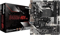 ASRock B450M-HDV R4.0 Socket AM4/ AMD Promontory B450/ DDR4/ SATA3&USB3.1/ M.2/ A&GbE/MicroATX Motherboard