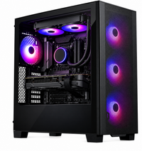 IONZ Gaming Desktop PC - Phantek XT ULTRA PRO Black, Ryzen 5 5800X, Nvidia RTX 5060 Ti, 16GB DDR4 RAM, 1TB NVMe SSD, 240mm AIO, 600W 80+ PSU, Windows 11 - Phantek XT ULTRA PRO Black