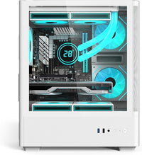 IONZ KZ19 Mesh, PC Case mATX, Mid Tower with 3 ARGB PWM Fans, High Airflow - White