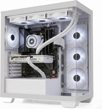 IONZ Gaming PC - Ryzen 5 9600X, NVIDIA RTX 5070 Ti, 16GB DDR5 RAM, 360mm Nautilus AIO, 1TB NVMe SSD, 850W RM850E 80+ PSU, WiFi, Windows 11 | Corsair 3500X - White