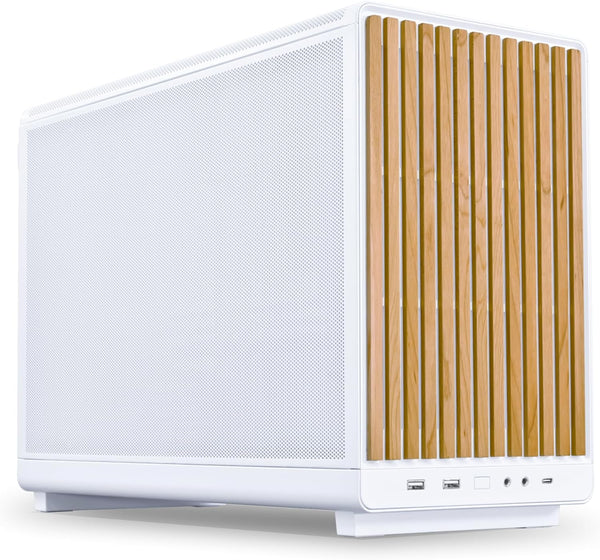 IONZ Gaming PC - Lian-Li A3 White Wood, Ryzen 5 5800X, GeForce RTX 5060 Ti, 16GB RAM, 1TB SSD, 240mm AIO, Windows 11, 600W 80+ PSU, White
