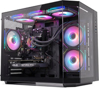 IONZ Gaming Desktop PC, Ryzen 7 9800X3D, Nvidia RTX 5070 12GB OC, 16GB DDR5 RAM, 1TB NVMe SSD, 240MM AIO, Windows 11, 850W 80+ PSU - APEX-Black