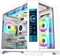 IONZ Gaming Desktop PC, Ryzen 7 7700X, GeForce RTX 5070 Ti 16 GB OC, 32 GB DDR5 RAM, 2TB NVMe SSD, Cooler, Windows 11, 750W 80+ PSU (Apex Vision, White)