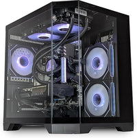 IONZ Gaming PC - Desktop Computer, Ryzen 7 5800X, GeForce RTX 5060 Ti, 16GB RAM, 240mm AIO Liquid Cooler, 1TB NVMe SSD, 650W 80+ PSU, WiFi, Windows 11, Apex Mini Black