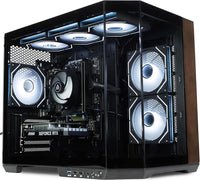 IONZ Gaming Desktop PC, Ryzen 7 7700X, GeForce RTX 5070 Ti 16 GB OC, 32 GB DDR5 RGB RAM, 2TB NVMe SSD, 120MM AIO, Windows 11, 850W 80+ PSU (Apex, Ember Wood)