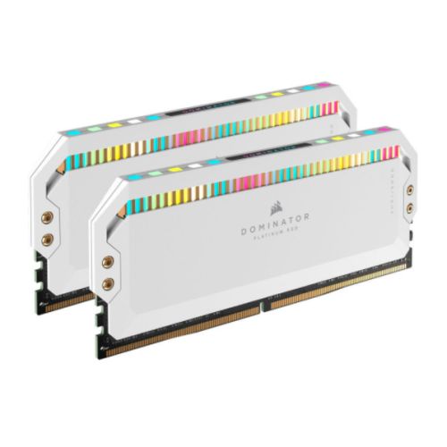 Corsair Dominator Platinum RGB 32GB Kit (2 x 16GB), DDR5, 5600MHz, CL36, 1.25V, XMP 3.0, PMIC, White, DIMM Memory, White