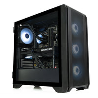 IONZ Gaming Desktop PC, Ryzen 7 9800X3D, Nvidia RTX 5080, 32GB DDR5 RAM, 2TB NVMe SSD, Windows 11, 850W 80+ PSU - GE336F Airflow - Black