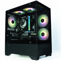 IONZ Gaming PC - Desktop Computer, Ryzen 5 5600X, NVIDIA RTX 5060, 16GB RAM, 1TB NVMe SSD, Windows 11, 500W 80+ PSU, WiFi, Black - KZV Mini