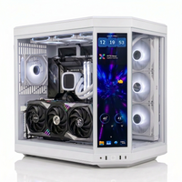 IONZ Gaming Desktop PC, Ryzen 7 9800X3D, GeForce RTX 5090, 32GB RAM, 2TB NVMe SSD, Windows 11, 1200W Gold PSU (Hyte Y70 Touch, White)