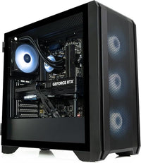 IONZ Gaming PC - Desktop Computer, Ryzen 7 5800X, GeForce RTX 5060 Ti, 16GB RAM, 1TB SSD, 650W PSU, WiFi, Windows 11, GE336F, Black