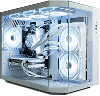 IONZ Gaming PC - Desktop Computer, AMD Ryzen 7 5700X, NVIDIA RTX 5060, 16GB RAM, 1TB NVMe SSD, 240 mm AIO Cooler, Windows 11, 500W 80+ PSU, WiFi, Apex, White