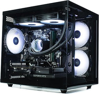 IONZ Gaming PC Desktop, Ryzen 7 5700X, NVidia RTX 4070, 16GB RAM, 1TB NVME SSD, 240mm AIO, 600W 80+ PSU, Windows 11, WiFi, Black - KZ900