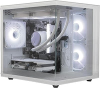 IONZ Gaming PC Desktop, Ryzen 7 5700X, NVidia RTX 4070, 16GB RAM, 1TB NVME SSD, 240mm AIO, 600W 80+ PSU, Windows 11, WiFi, White - KZ900