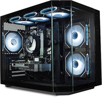 IONZ Gaming PC, AMD Ryzen 5 5500, RTX 5050 8GB Graphics Card, 16GB RAM, 1TB SSD, Windows 11, 500W PSU, Apex - Black