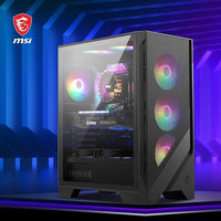IONZ Gaming PC - MSI PBM, Ryzen 5 5500, GeForce RTX 3050, 16GB RAM, 1TB NVMe SSD, Windows 11, 500W 80+ PSU, WiFi, MSI 120A Airflow - Black