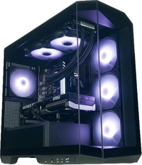 IONZ Gaming PC - MSI PBM, Ryzen 5 7600X, GeForce RTX 5070 Ti OC, 32 GB DDR5 RAM, 1 TB NVMe SSD, 360mm AIO, Windows 11, 750W 80+ PSU MSI MAG PANO M100R PZ - Black
