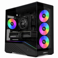 IONZ Gaming PC - Lian-Li Vector V100RMIX, Ryzen 5 5600, GeForce RTX 5060, 16GB RAM, 1TB SSD, AM4 Air Cooler, Windows 11, 600W 80+ PSU, Black