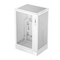DeepCool CH270 Digital Micro-ATX Case, Mini-Tower PC Case with Tempered Glass Side Panel, USB-C Port, High Airflow Support for 360mm Radiator, ATX PSU, White
