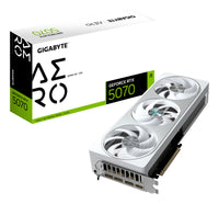 GIGABYTE GeForce RTX 5070 AERO OC 12G Graphics Card - 12GB GDDR7, 192bit, PCI-E 5.0, 2625 MHz Core Clock, 3 x DP 2.1a, 1 x HDMI 2.1b, DLSS 4.5, GV-N5070AERO OC-12GD