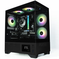 IONZ Gaming PC, AMD Ryzen 5 5500, RTX 5050 8GB Graphics Card, 16GB RAM, 1TB SSD, Windows 11, 500W PSU, Aether Vision - Black