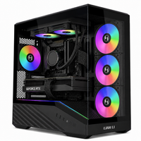 IONZ Gaming PC - Lian-Li Vector V100RMIX, Ryzen 5 5800X, GeForce RTX 5060 Ti, 16GB RAM, 1TB SSD, 240mm AIO, Windows 11, 600W 80+ PSU, Black