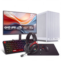 IONZ Gaming PC Lian-Li A3 White Esport Bundle - Ryzen 5 5800X, GeForce RTX 5060 Ti, 16GB RAM, 1TB SSD, 240mm AIO, Windows 11, 600W 80+ PSU, White