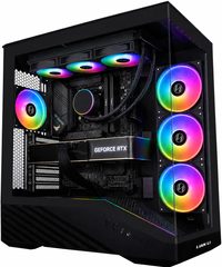 IONZ Gaming PC - Lian-Li Vector V100RX, Ryzen 5 9600X, GeForce RTX 5070, 16GB RAM, 1TB SSD, 240mm AIO, Windows 11, 750W 80+ PSU, Black