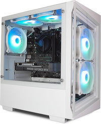 IONZ PC Gaming - Desktop Computer, Intel i5-11400F, RTX 3050, 16GB RAM, 1TB SSD, 500W 80+ PSU, Windows 11, WiFi, White - G1