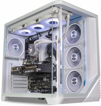 IONZ Liquid Cool Gaming PC, Ryzen 9 9950X3D2 16-Core, GeForce RTX 5090 32 GB, 64 GB DDR5 RAM, 2TB NVMe SSD, Windows 11, 1200W Gold PSU | Venus Flow - White