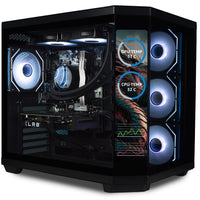 IONZ Gaming PC - Desktop Computer, Intel i5-12400F, Nvidia RTX 4060, 16GB RGB RAM, 1TB NVMe SSD - 240MM AIO, 500W 80+ PSU - WIFI, Windows 11, Black - Apex Vision