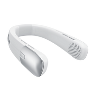IONZ Portable Neck Fan – Wearable Hands-Free Personal Fan for Summer, Travel & Outdoors (Blue or White)
